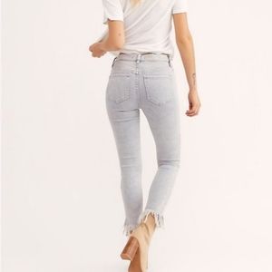 New Free People Great Heights Frayed Skinny Jeans